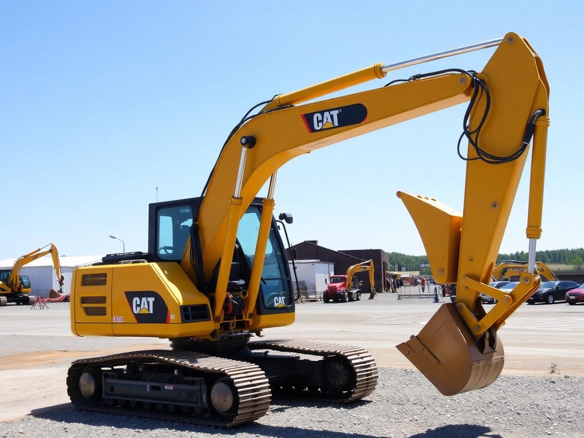 Heavy excavator available from Hawkes Construction