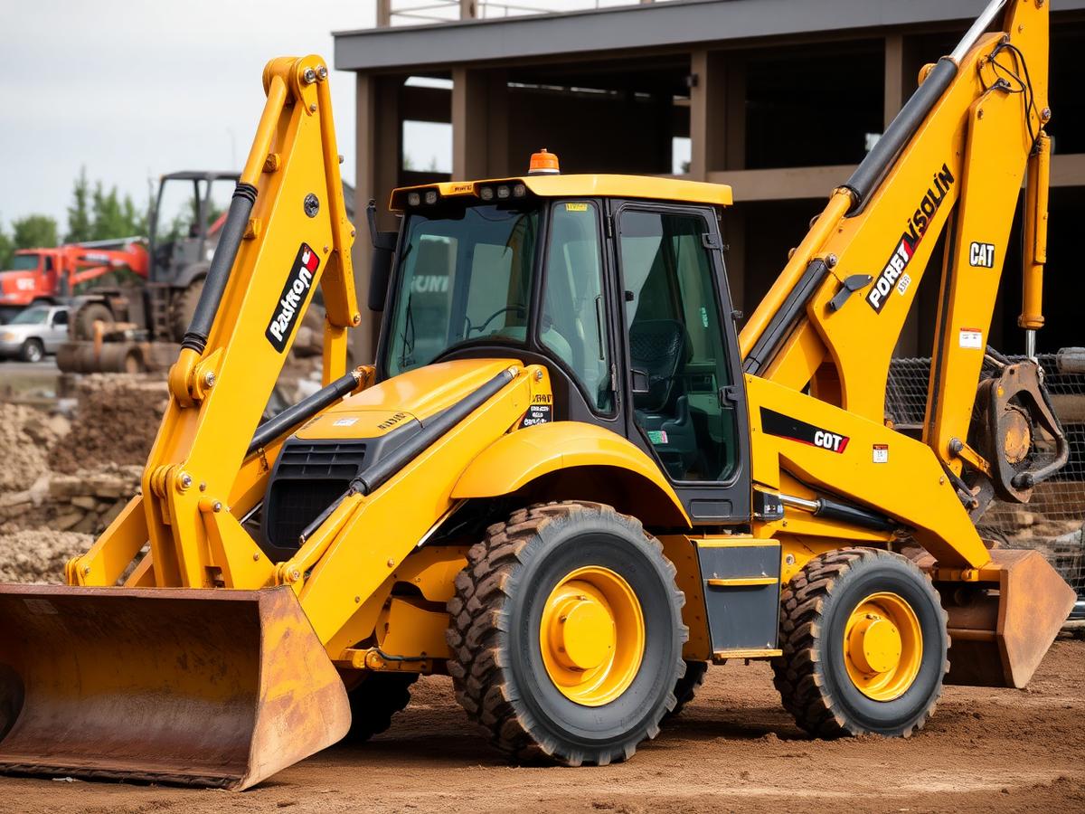Backhoe and crew support for a Nova Scotia job site